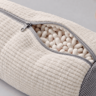 Close-up demonstration of the soft CloudWash fabric